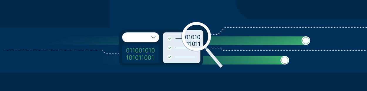 Banner NTM Register Mobiliteitsdata, donkerblauwe achtergrond met data-elementen